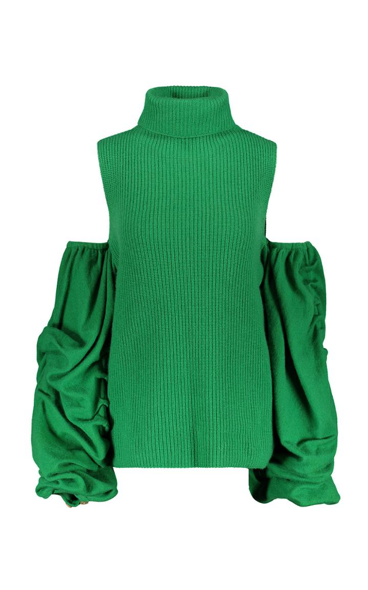 Tuinch Cold Shoulder Cashmere Sweater