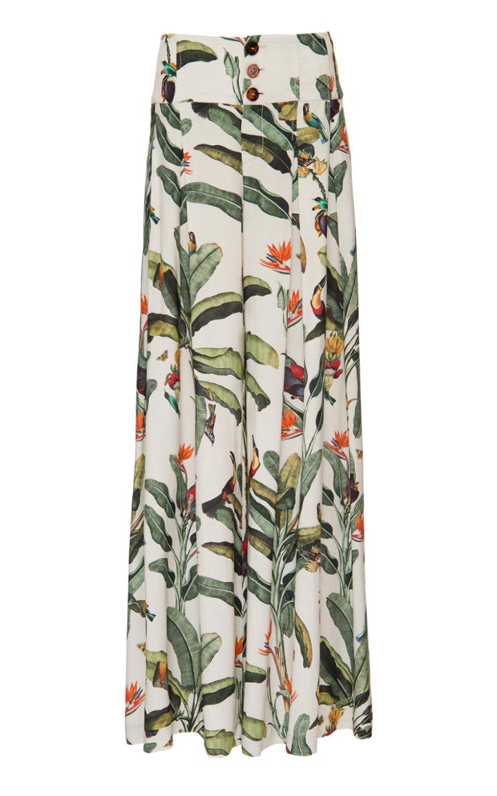 Patbo Tropical Print Wide Leg Pant