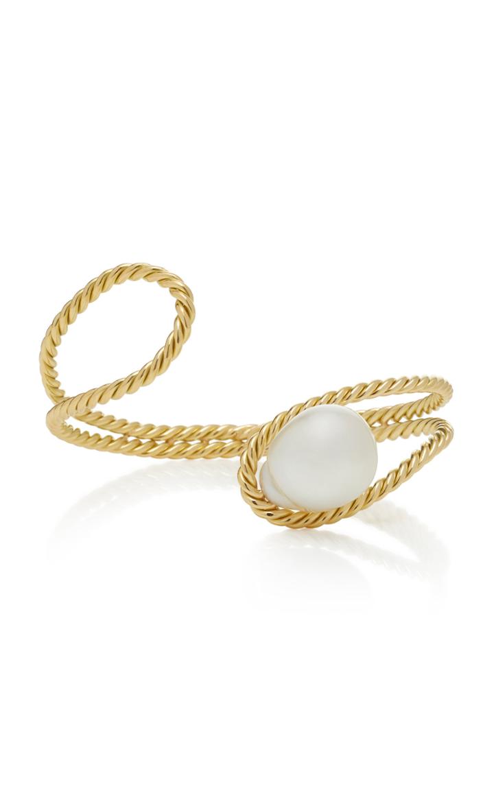 Haute Victoire 18k Gold And Pearl Bracelet