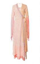 Moda Operandi Loewe Striped Crepe De Chine Dress Size: 34