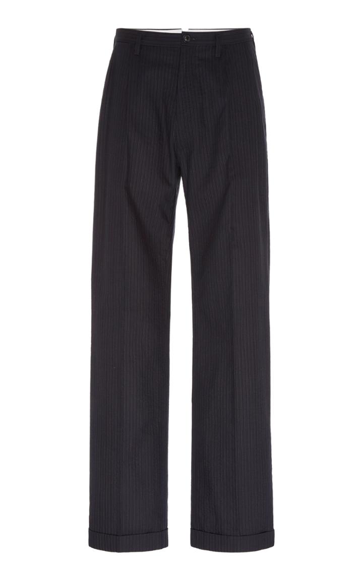 Maison Margiela Wool-blend Straight-leg Pants