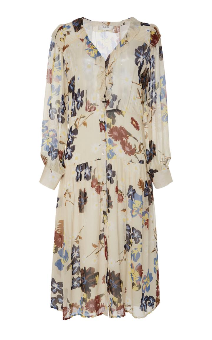 Sea Margherite L/s Midi Dress
