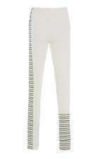 Jil Sander Striped High-rise Wool Leggings