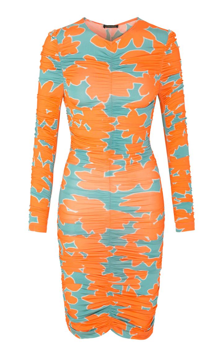 Moda Operandi Stine Goya Blake Floral Ruched Mini Dress Size: Xs
