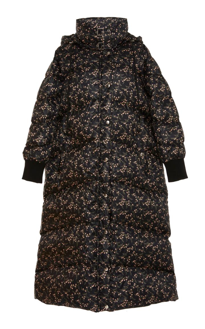 Jonathan Simkhai Printed Maxi Puffer Coat