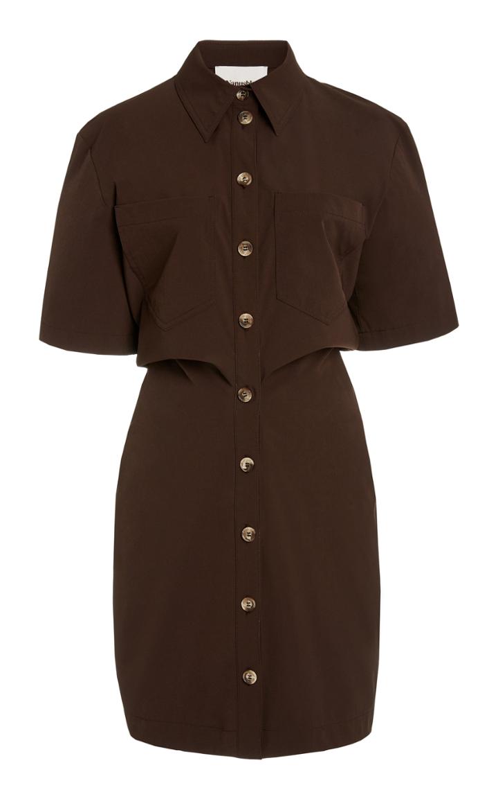 Moda Operandi Nanushka Mika Shell Shirt Dress