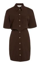 Moda Operandi Nanushka Mika Shell Shirt Dress