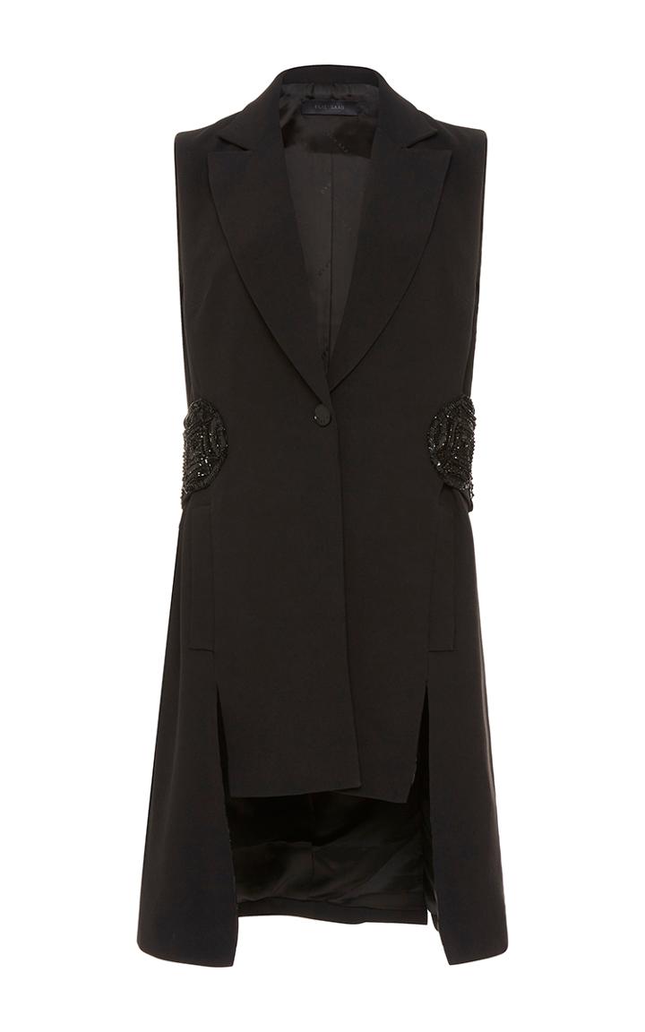 Elie Saab Crepe Cady Gilet
