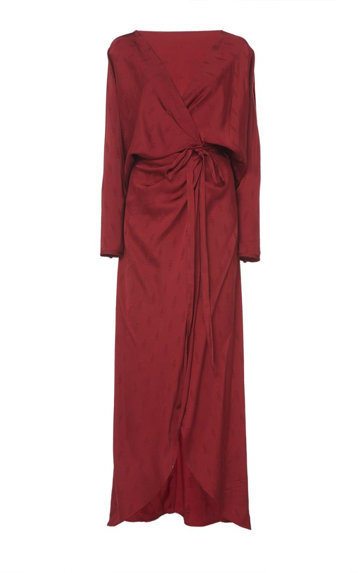 Johanna Ortiz Eterna Espiritualidad Jacquard Wrap Dress