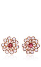 Bronia Pink Flower Earrings