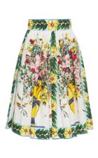 Dolce & Gabbana Floral-print Cotton Skirt