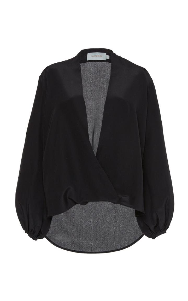 Moda Operandi Silvia Tcherassi Cherasco Silk Wrap Blouse