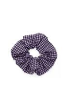 Ganni Gingham Cotton-blend Seersucker Hair Tie