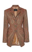 Etro Collared Paisley Wool-silk Blazer