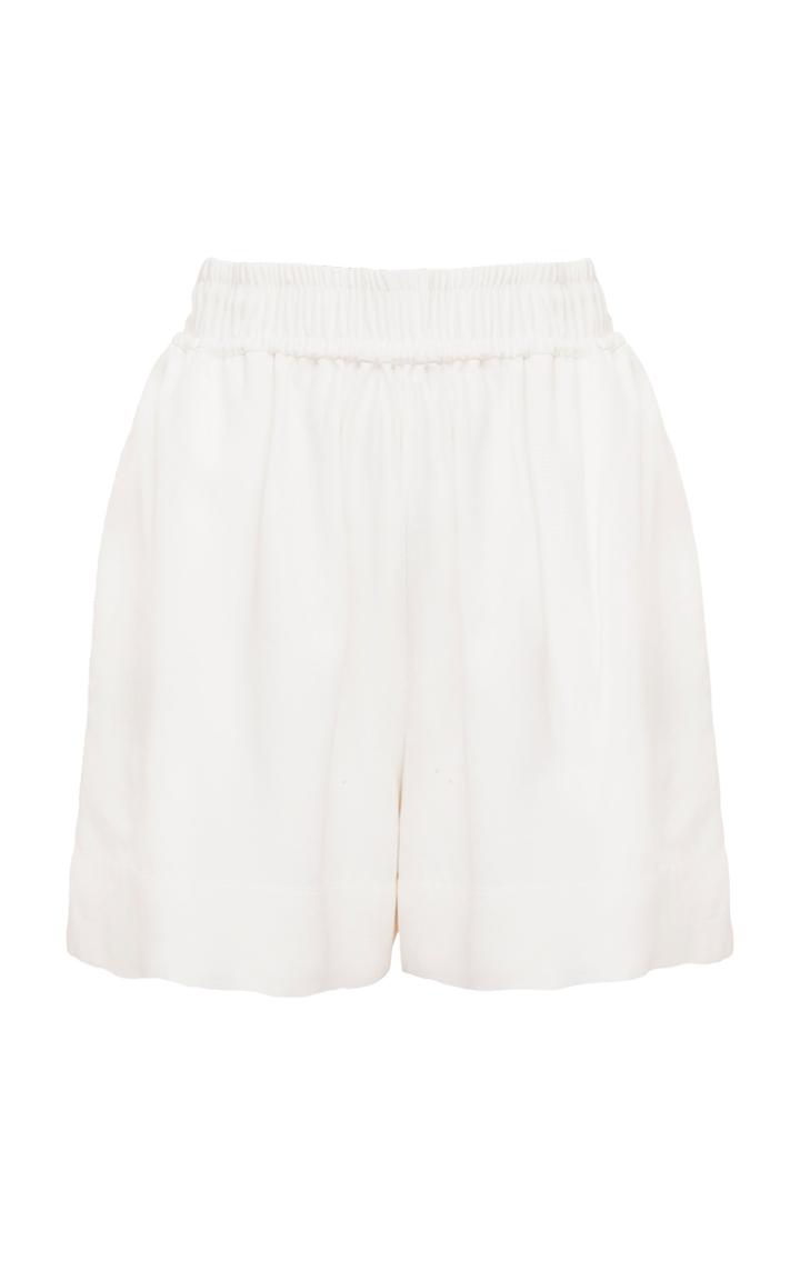 Moda Operandi Esse Studios Gathered Cotton-blend Shorts