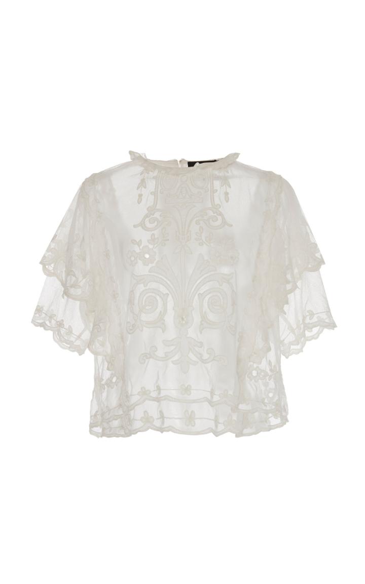 Isabel Marant Seal Ruffle Cotton Top