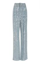 Sally Lapointe High-rise Belted Sequin Straight-leg Pants