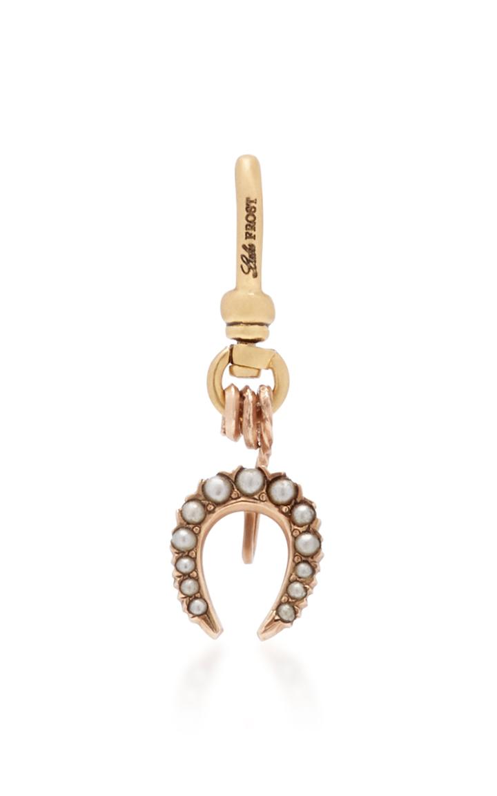 Lulu Frost One-of-a-kind Vintage Pearl Horseshoe Charm C.1880