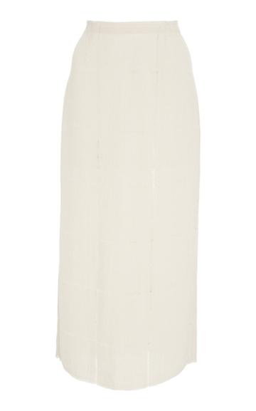 Marisa Witkin H-line Linen Skirt