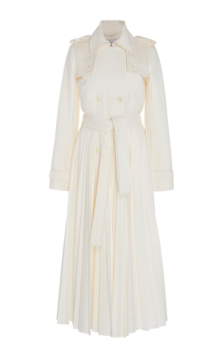 Gabriela Hearst Stein Pleated Cotton Trench