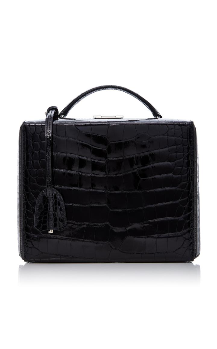 Mark Cross Crocodile Large Grace Box Bag
