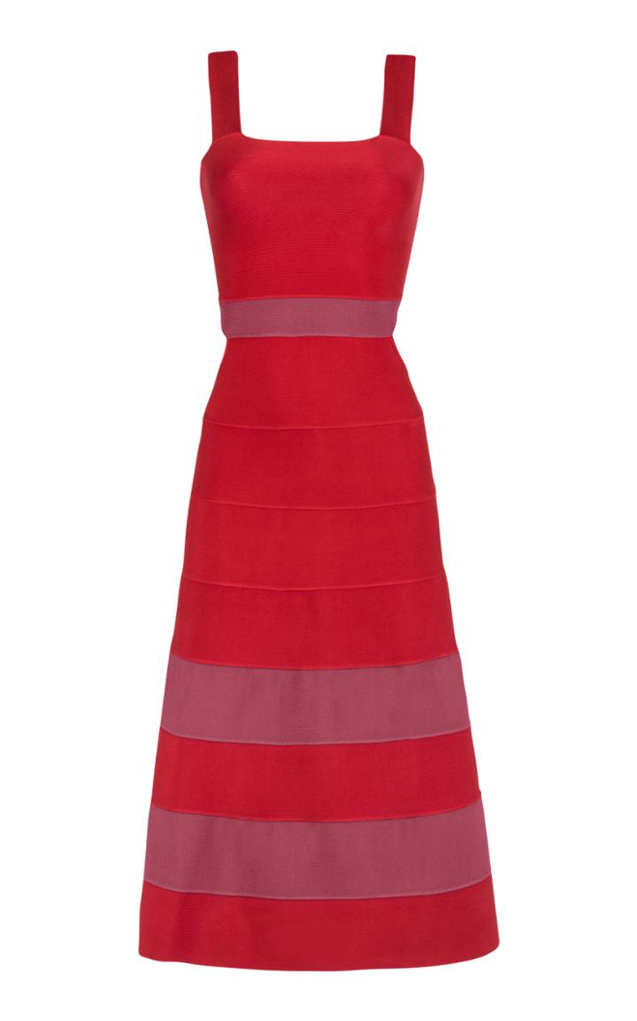 Lolitta Scarlet Midi Evase Dress