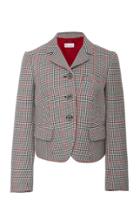Red Valentino Houndstooth Button Down Jacket
