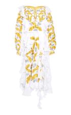 Yuliya Magdych Off The Shoulder Ruffle Acorns Dress