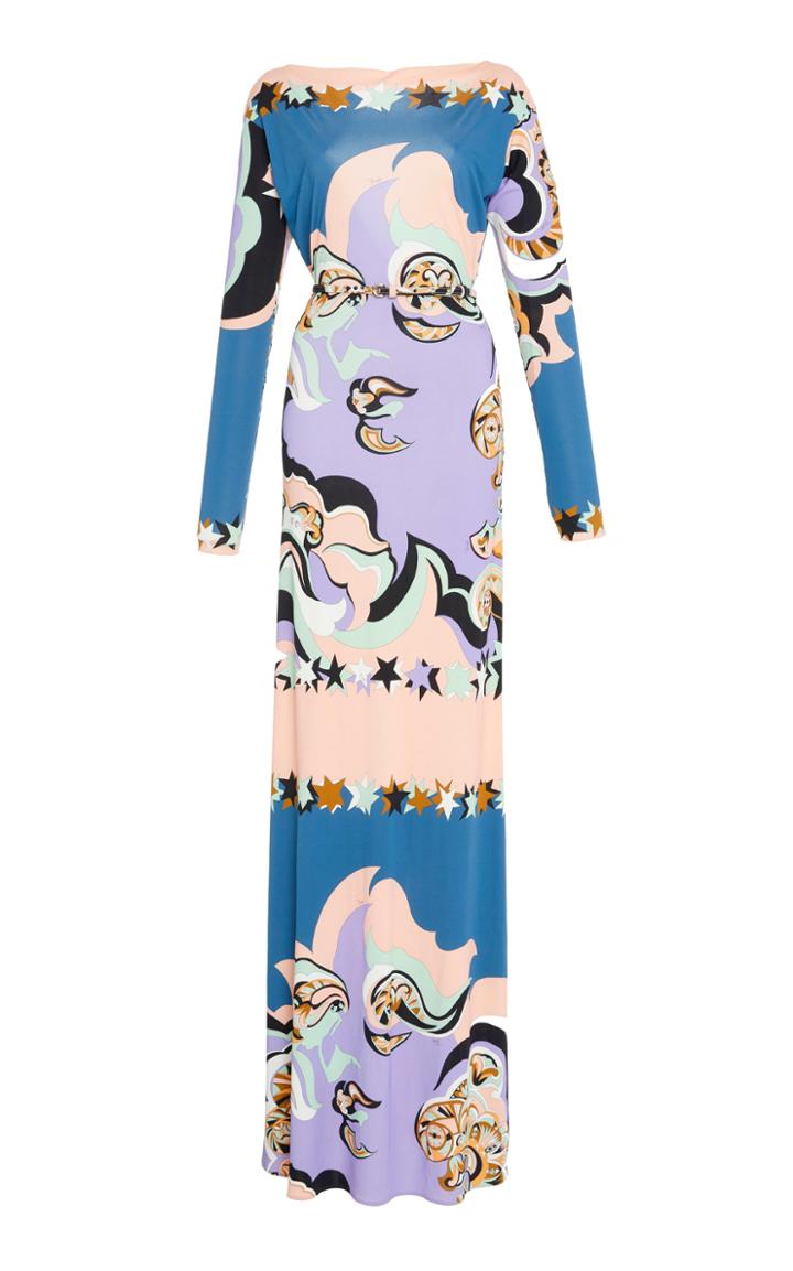 Emilio Pucci Long Printed Dress