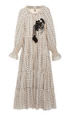Figue Bella Sequin-embroidered Cotton Midi Dress