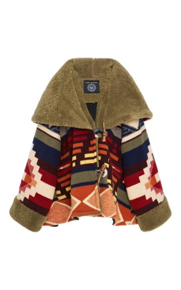 Lindsey Thornburg Cedar Mountain Trench Cloak With Shearling