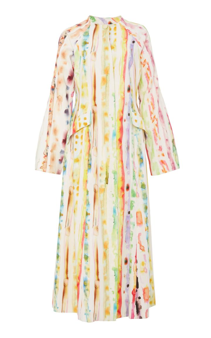 Rosie Assoulin Long Pleated Coat