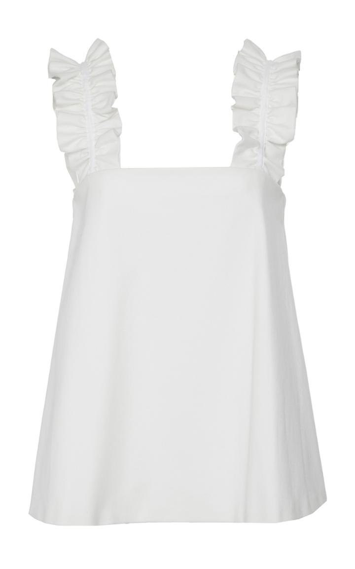 Novis Leffingwell Ruffle Strap Top