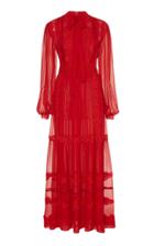 Costarellos Bow Tie Silk Dress