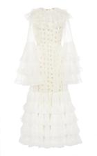 Giambattista Valli Tiered Floral Lace Gown
