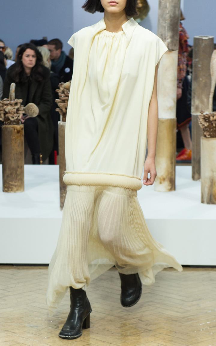 Jw Anderson Sandwashed Silk Satin Top