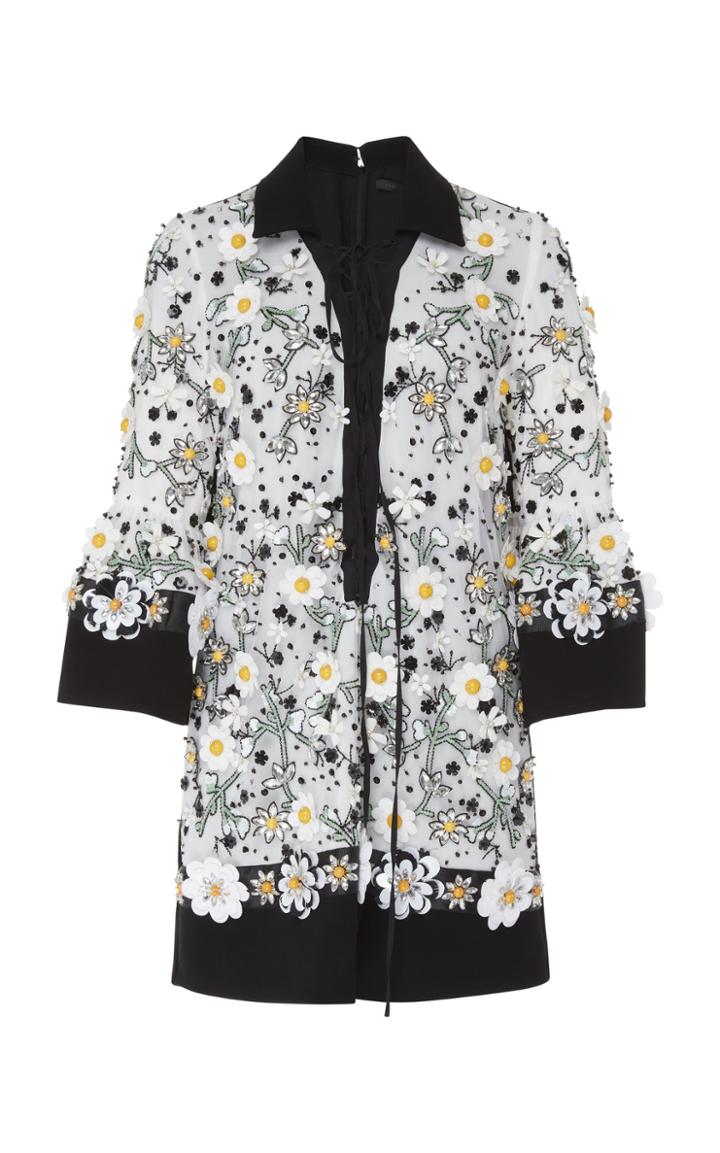 Elie Saab Embroidered A-line Mini Dress