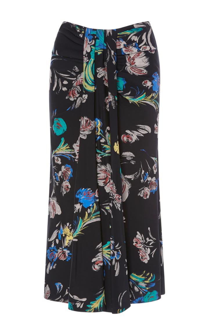 Prabal Gurung Printed Sari Silk Skirt