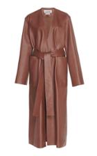 Loewe Belted Leather Coat