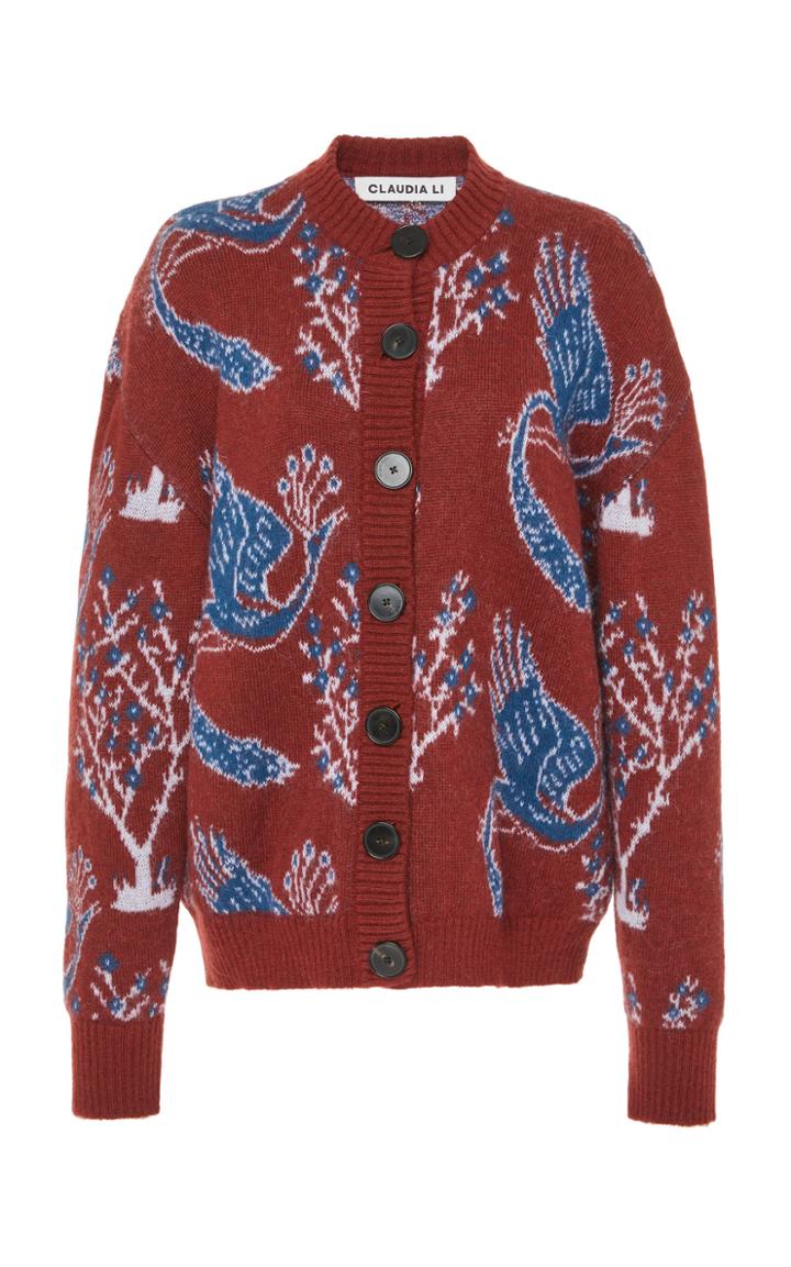 Claudia Li Peacock Cardigan