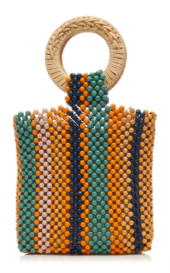 Ulla Johnson Arusi Medium Wood Bead Tote