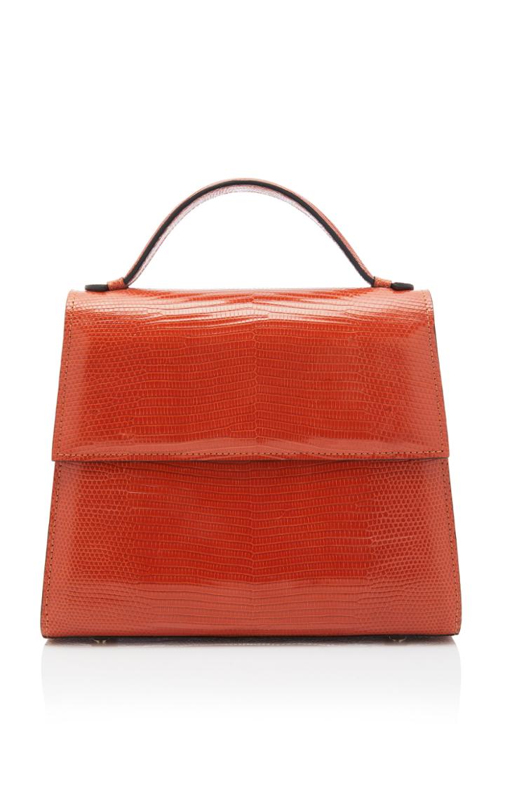 Moda Operandi Hunting Season Mini Top Handle Lizard Handbag