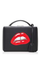 Mark Cross Small Grace Box Bag With Metallic Lips