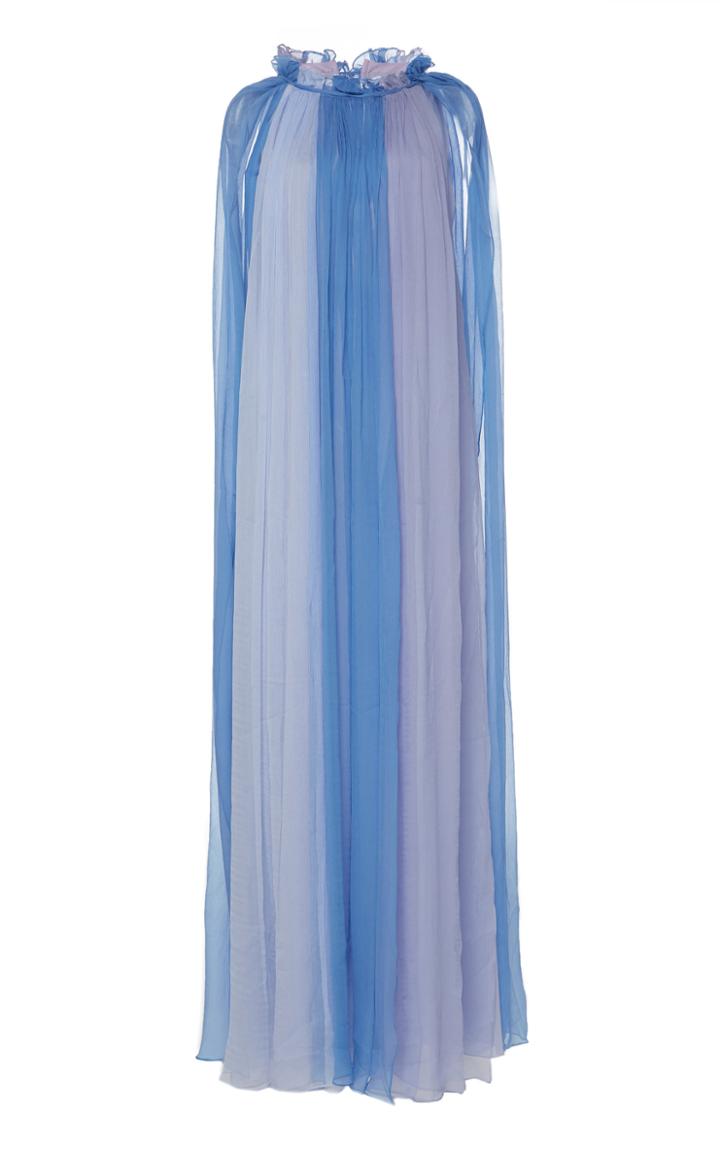 Luisa Beccaria Caped Silk Gown
