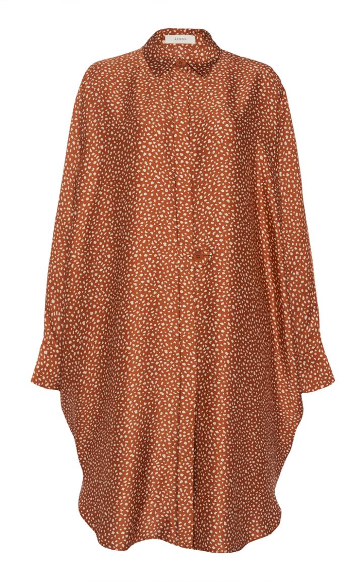 Eron Ivy Oversize Button Polka Dot Detail Shirt