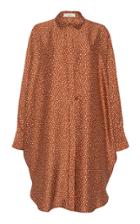 Eron Ivy Oversize Button Polka Dot Detail Shirt