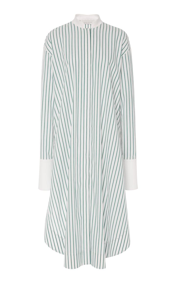 Marina Moscone Alex Striped Cotton Shirtdress
