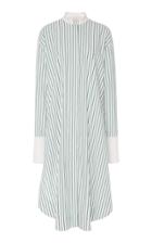 Marina Moscone Alex Striped Cotton Shirtdress