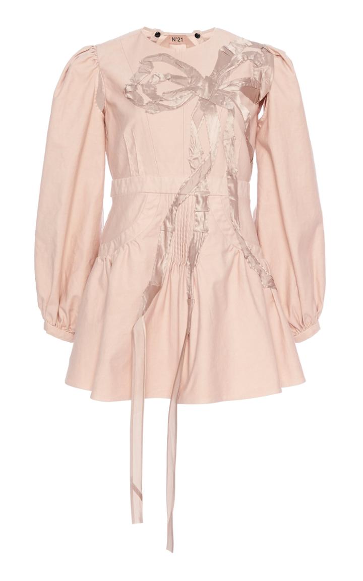 Moda Operandi N21 Bow-detailed Cotton-blend Dress Size: 38