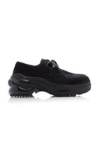 Maison Margiela Woven Suede Lug-sole Derby Shoes